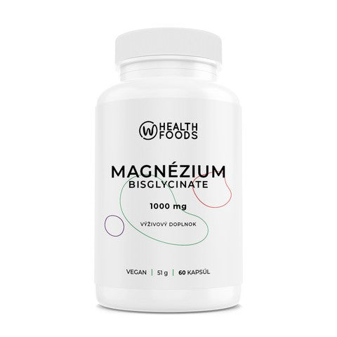 Magnézium 1000 mg (Bisglycinát horečnatý) + Vitamín B6 P-5-P