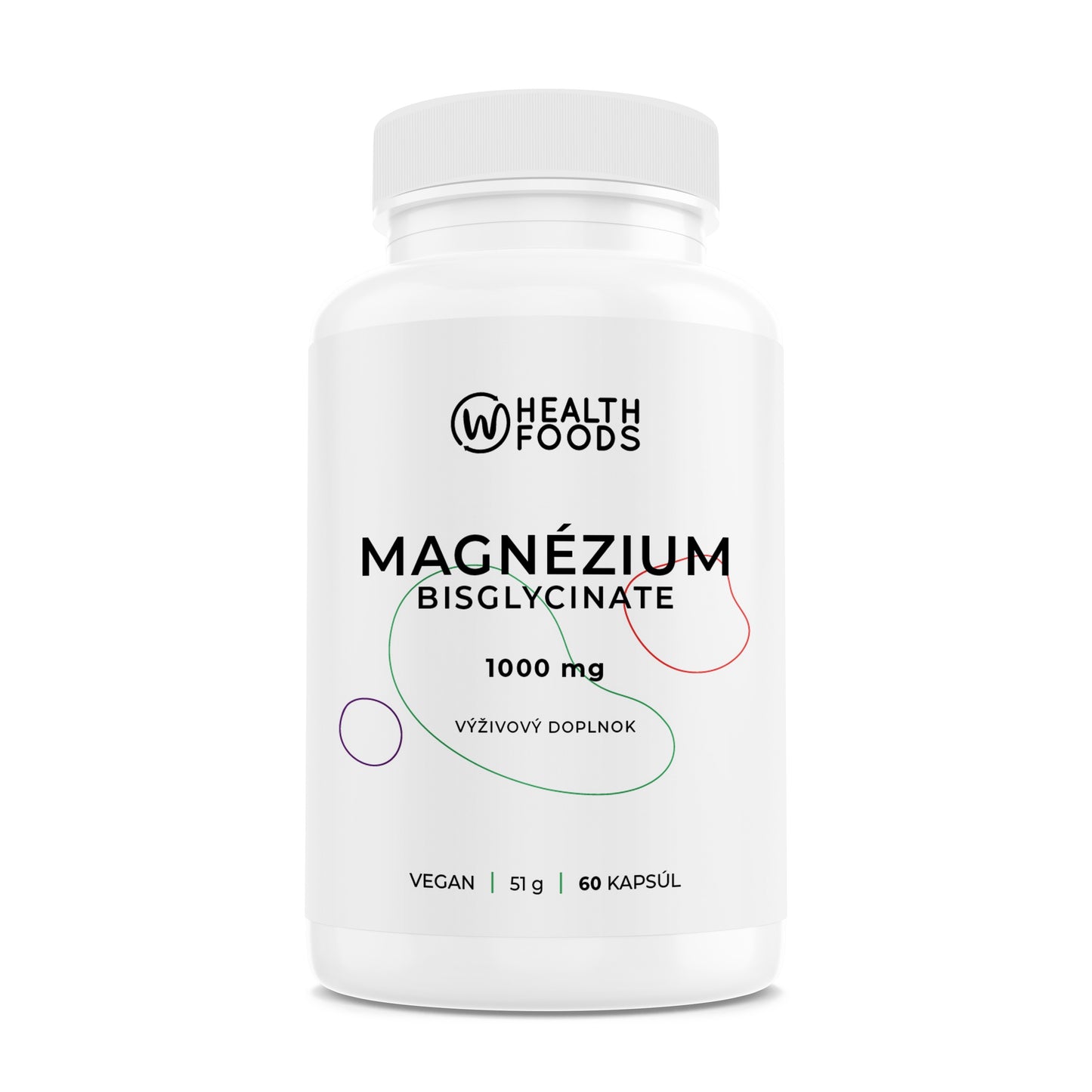 Magnézium 1000 mg (Bisglycinát horečnatý) + Vitamín B6 P-5-P