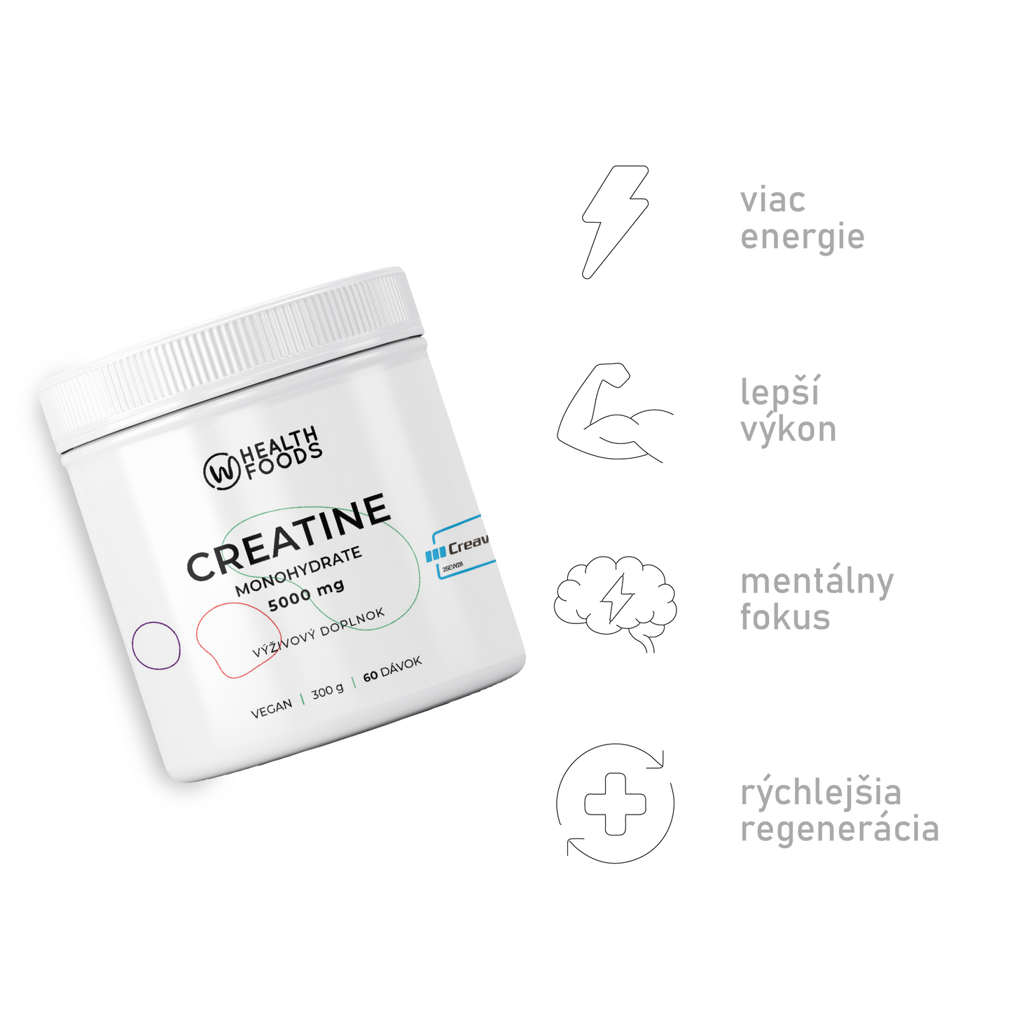 Kreatín monohydrát - Creavitalis 300 g