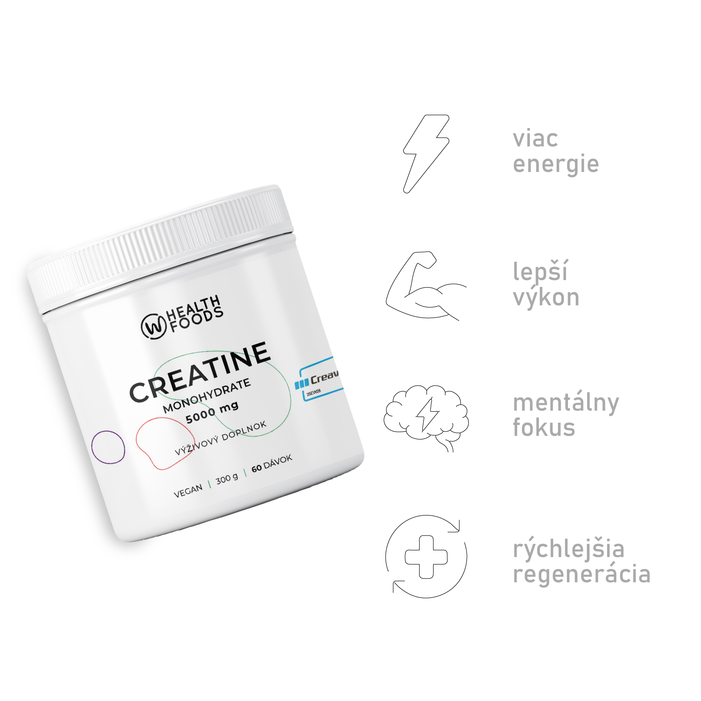 Kreatín monohydrát - Creavitalis 300 g